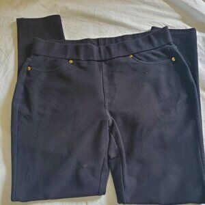 Michael Kors sz L stretch pull on pants/leggings-back pockets